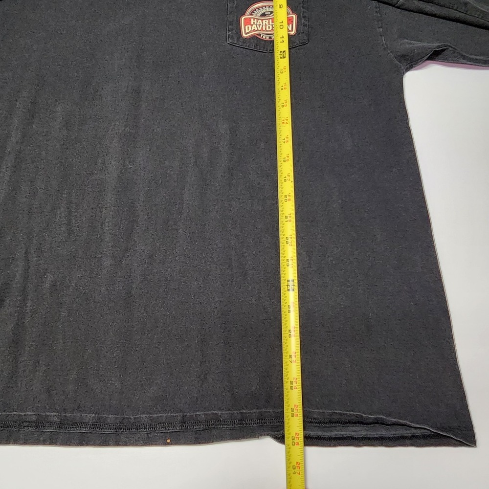 Harley Davidson Whiskey Row Prescott AZ Long Sleeve Pocket Tee 2XL Black - Picture 8 of 8